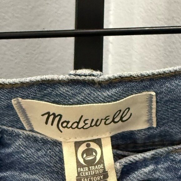 Madewell The Dean Easy Straight Jean Soft Relaxed Blue Size 26 Distressed - Picture 4 of 8